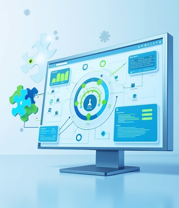 Equipe de consultores ERP trabalhando com TOTVS Protheus